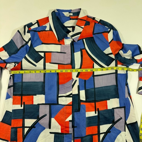 Tyler Boe Dina Mirror Top Button Front Shirt Multicolor - Picture 8 of 8